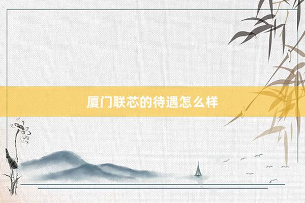 厦门联芯的待遇怎么样
